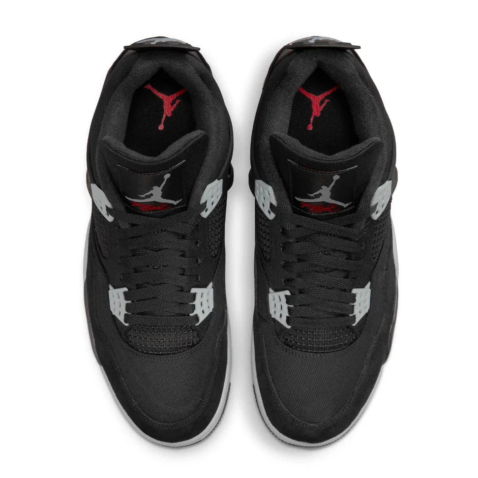 SE Black Canvas Retro Jordan Air 4 0812